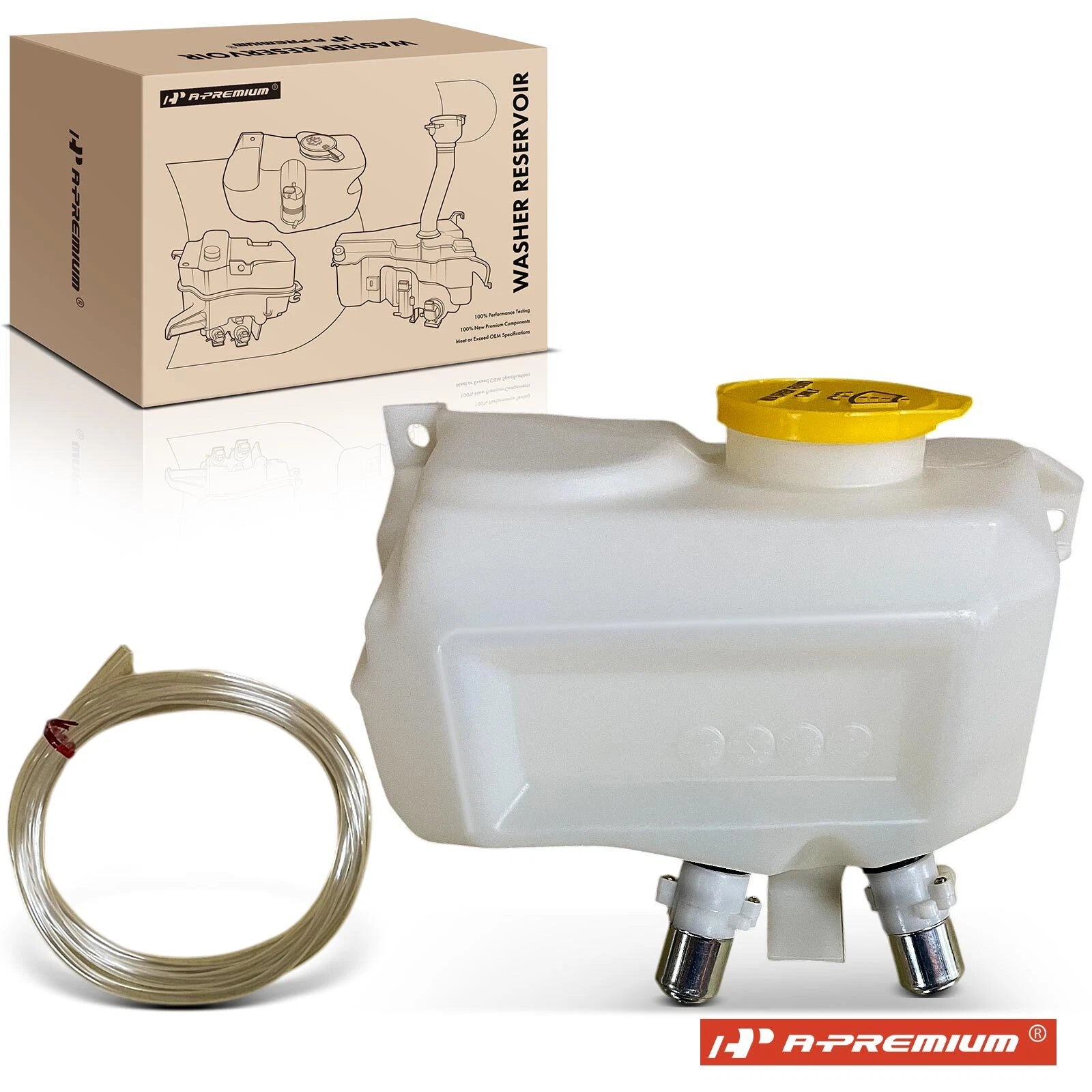 Windshield Washer Reservoir with Cap and Pump for Jeep Grand Cherokee (1993–1995)