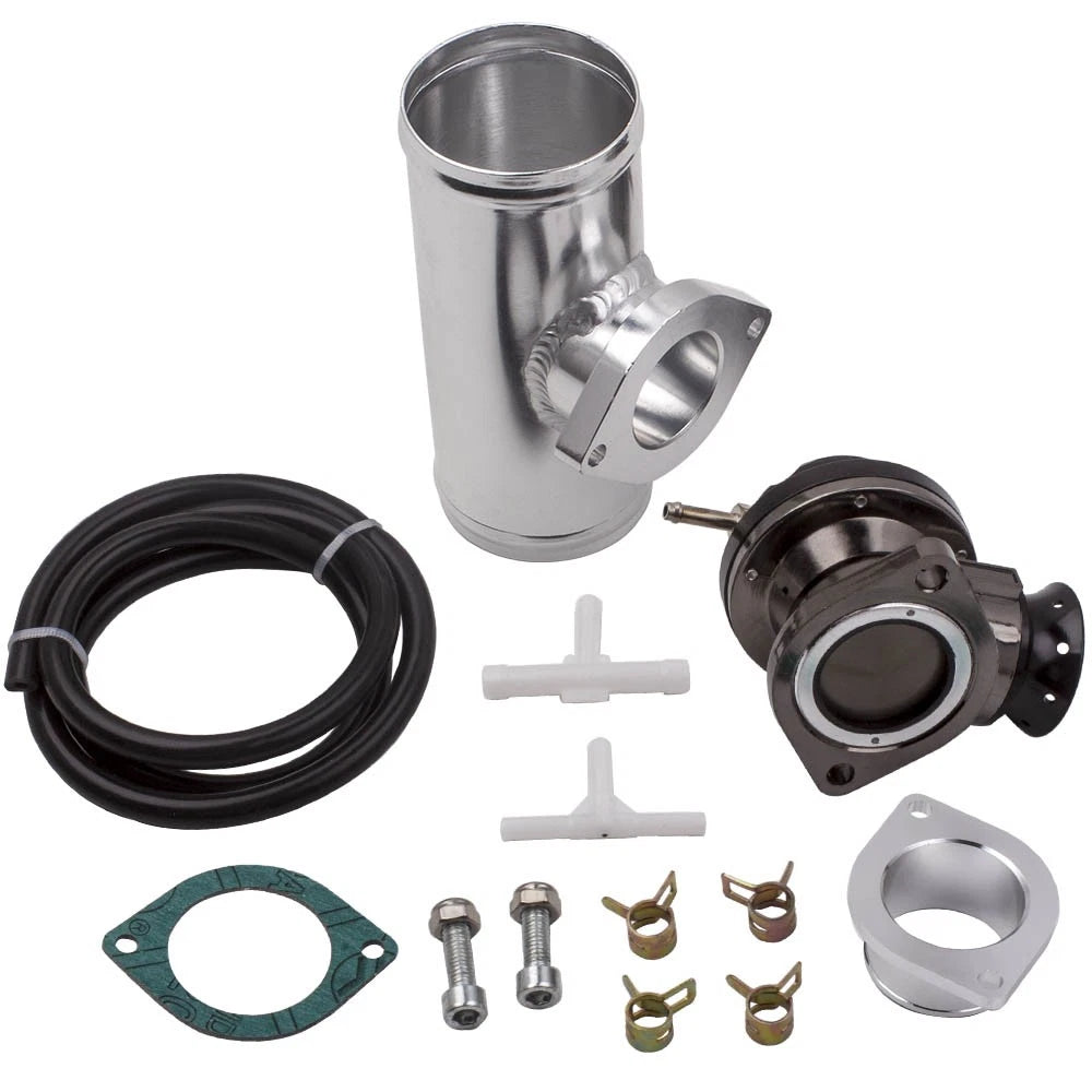 RS Blow Off Valve with 2.5" Aluminum Flange Pipe Adapter Kit for Universal