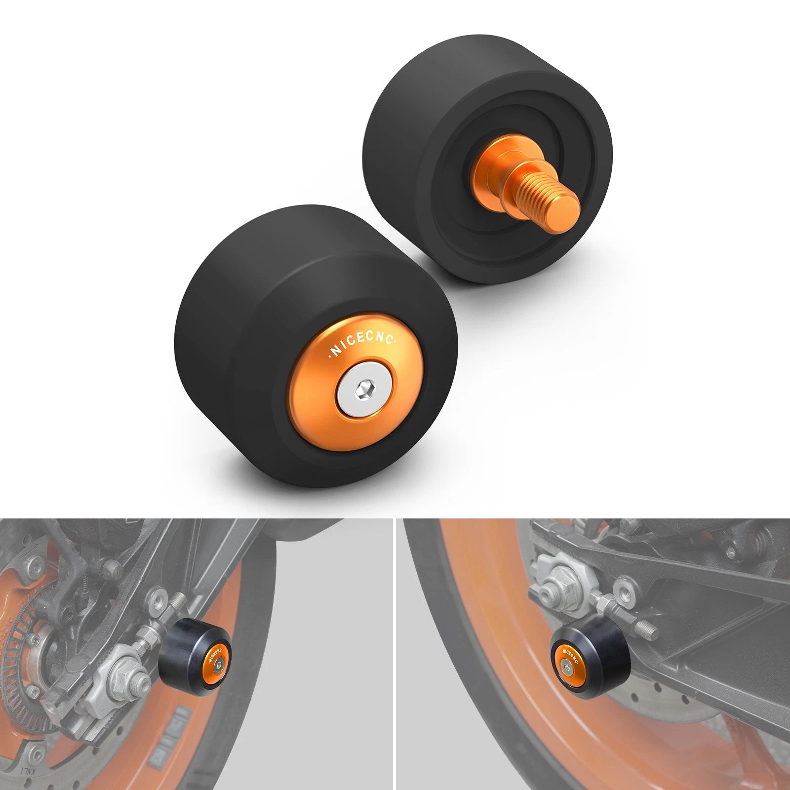 Rear Wheel Axle Frame Slider Crash Protector for KTM 390 Duke (2024–2025)