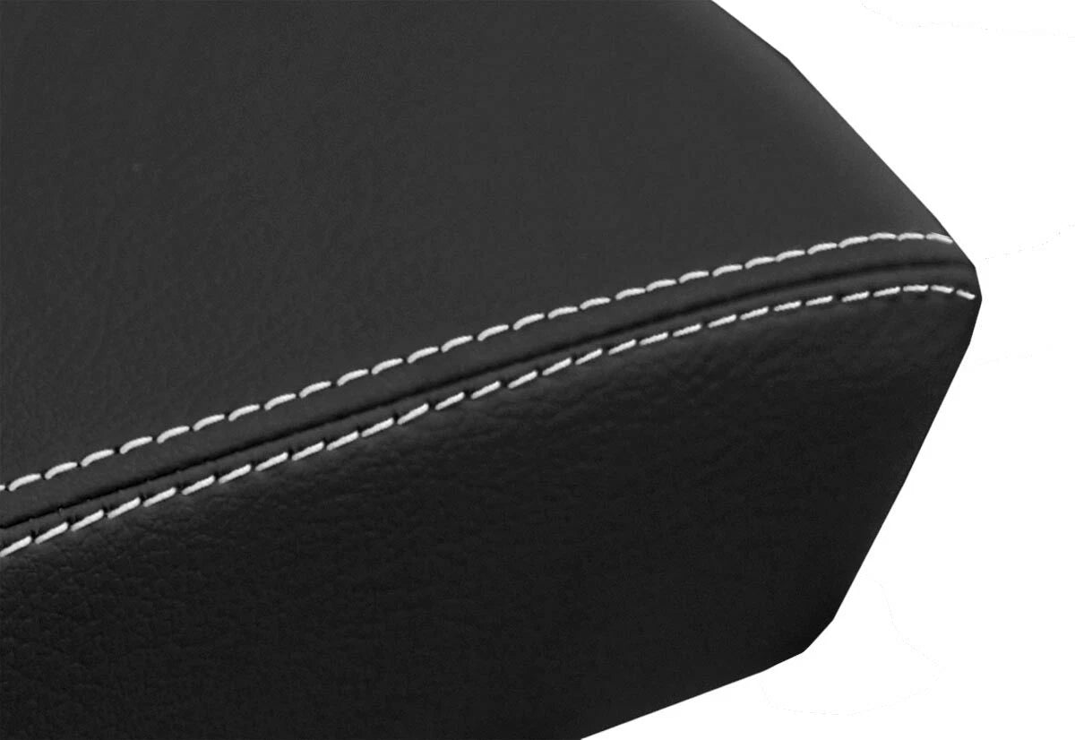Leather Console Lid Armrest Cover for Buick LaCrosse (2010–2013) White Stitch