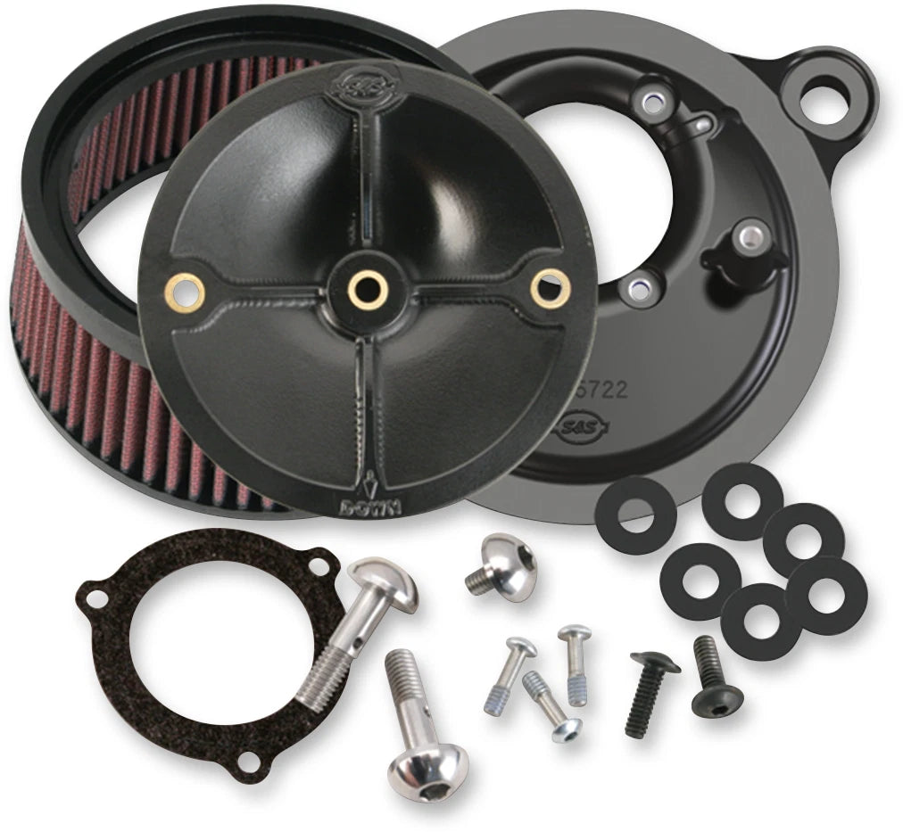 S&S Cycle Super Stock Stealth Air Cleaner Kit for Harley Davidson (1991–2023)