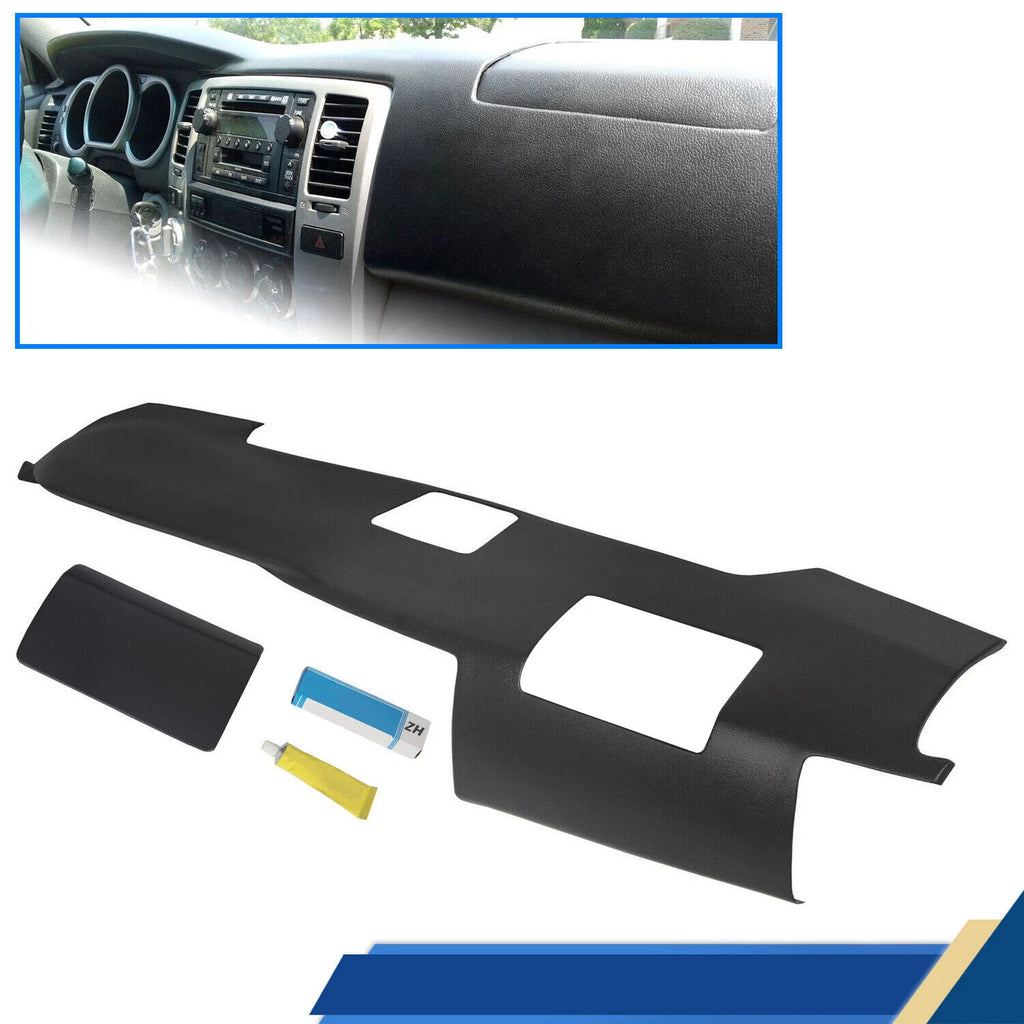 Overlay Dash Cover for Toyota 4Runner (2003–2009) with Speaker Holes, Black