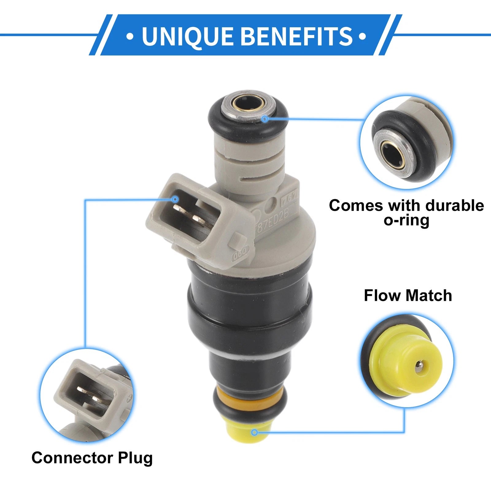 1 Pc Fuel Injector No.F87ED2B/F87ED2B for Ford Ranger (1985–2001)