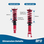 Coilover Suspension Kit for Infiniti M35x M45x G35x G37x (2006–2010)