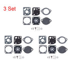 Set of 3 Carburetor Repair Kits for Zama RB-97 C1Q-S72 Stihl FC90 FS87 FS91 FS100