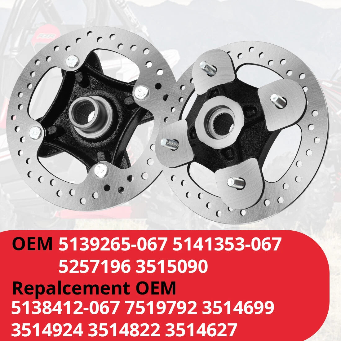 2X Wheel Hub Rotor Bearing Studs for Polaris RZR XP 1000 (2014–2023)