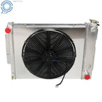 3 Row Radiator with Shroud Fan for Chevy Camaro Pontiac Firebird (1967–1969)