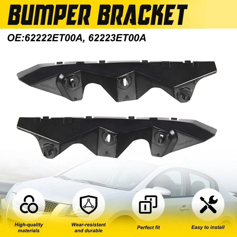 Set of 2 Bumper Support Brackets for Nissan Sentra (2007–2012)