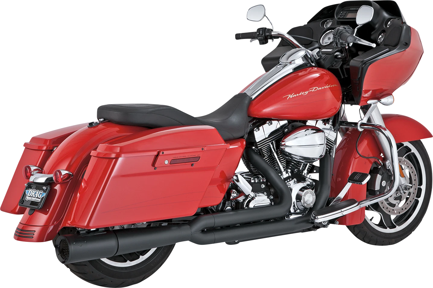 Vance & Hines Pro Pipe Black Exhaust for Harley Touring FLHT FLHX (2010–2016)