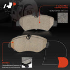 8x Front & Rear Brake Pads for Mercedes-Benz Sprinter 2500 (2010–2018)