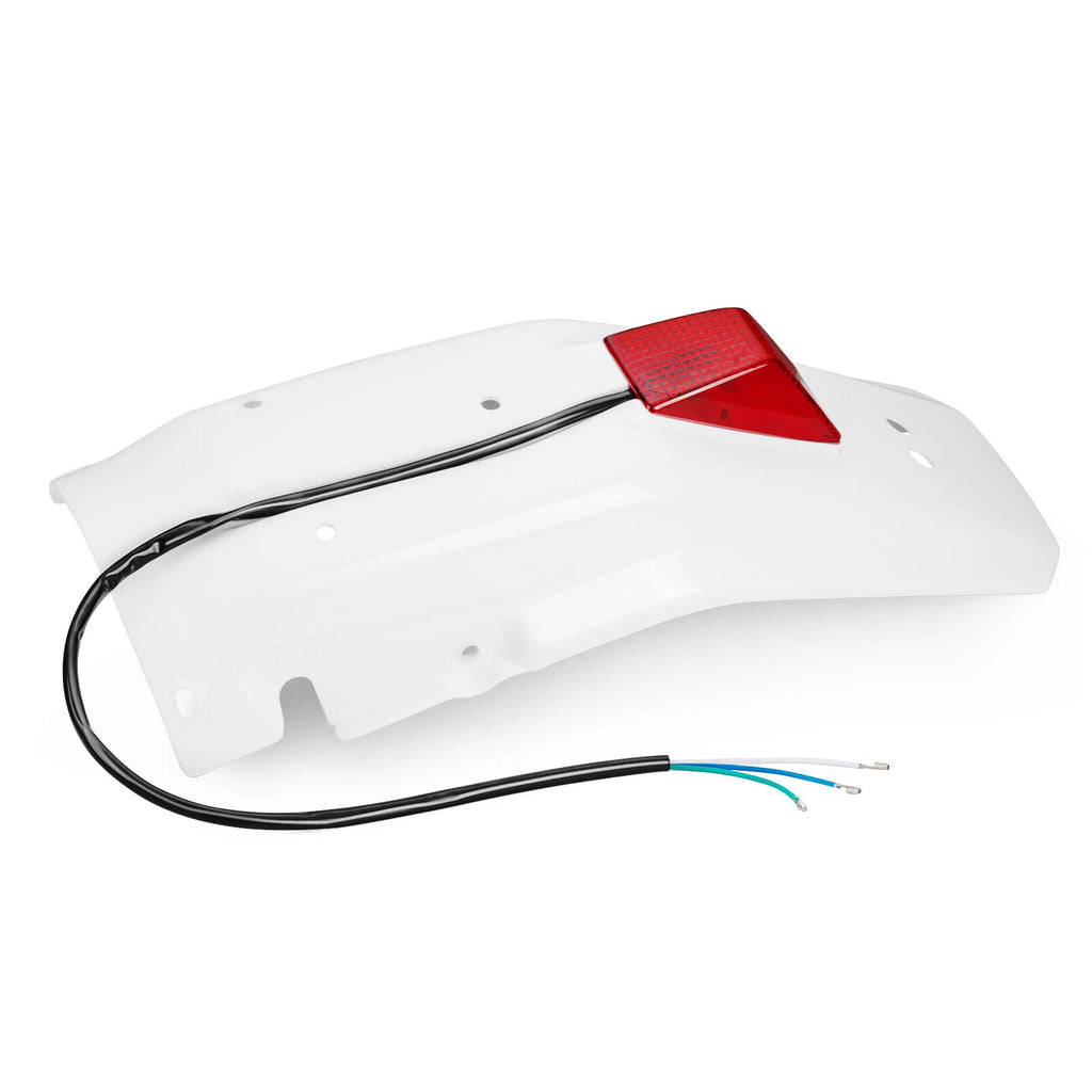 Rear Fender & Taillight for Honda XR650L (1993–2024) White Plastic