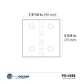 Butt Hinge for Marine Boat (AISI316 Stainless Steel) FO4191