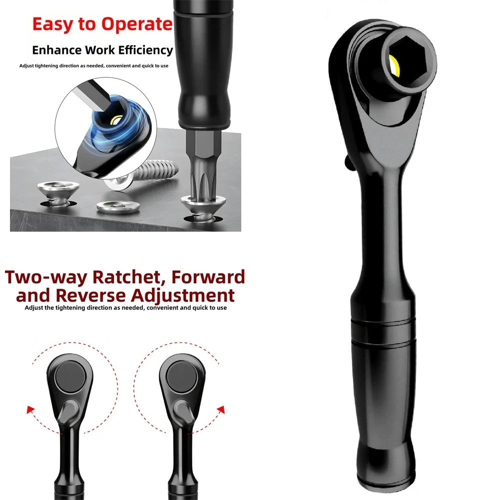 1/4 Inch 72 Tooth Ratchet Wrench for
