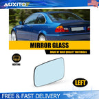 Heated Blue Tinted Driver Side Mirror Glass for BMW 325Ci 330Ci (2001–2006)
