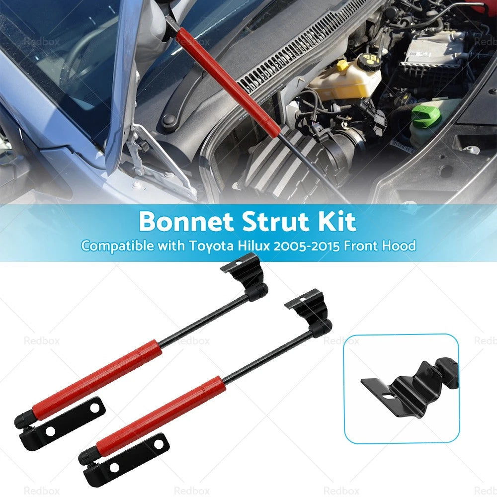 Set of 2 Front Hood Gas Struts for Toyota Hilux (2005–2015)