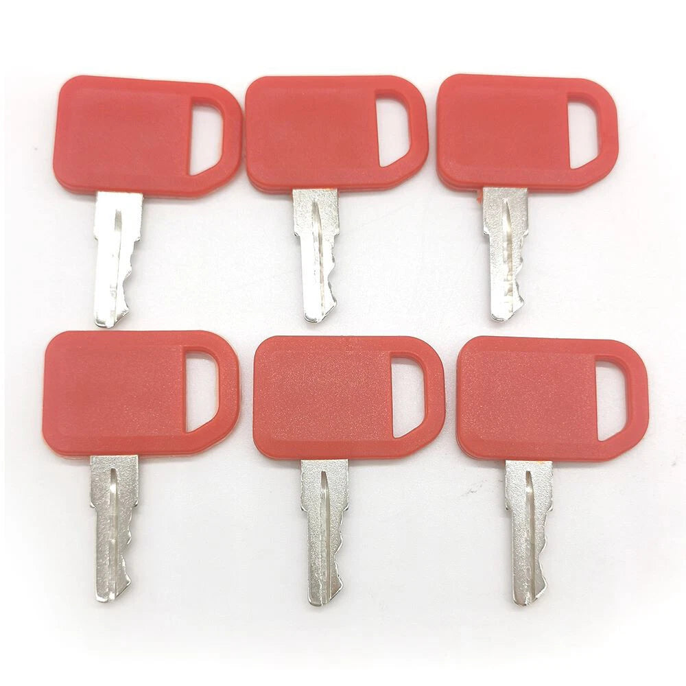 6 Pcs Ignition Keys AT195302 AR51481 for John Deere 1200 210C (2000–2005)