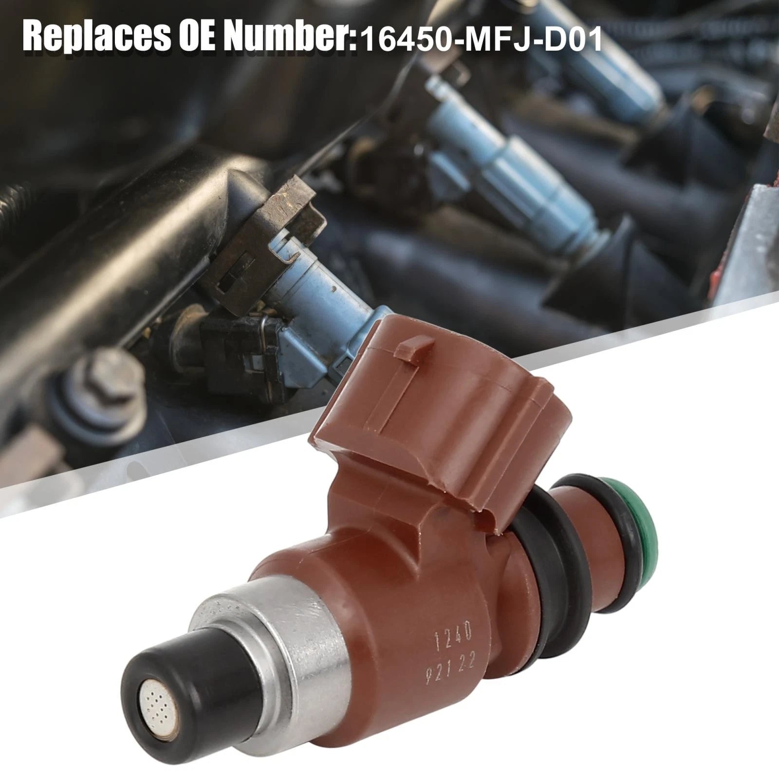Set of 4 Fuel Injectors for Honda CB500F CB500X CB500XA (2013–2018) 16450-MFJ-D01