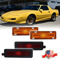 4X Amber Front & Red Rear Side Marker Lights for Pontiac Trans Am Firebird (1982–1992)