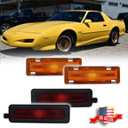 4X Amber Front & Red Rear Side Marker Lights for Pontiac Trans Am Firebird (1982–1992)