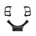 Carbon Fiber Steering Wheel Cover Trim for Lexus IS RC NX (2015-2024)