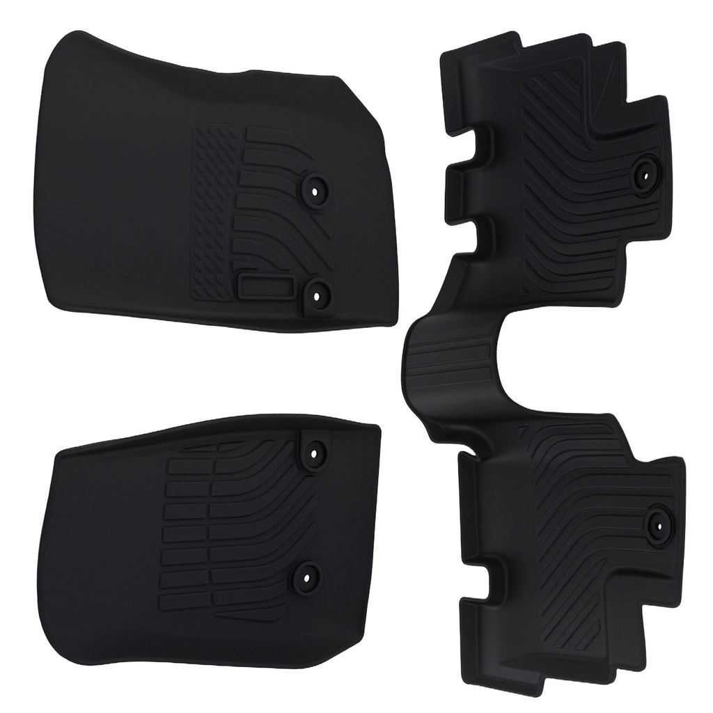 Set of 4 Black TPE Carpet Floor Mats for Jeep Wrangler JK Unlimited (2014–2018)