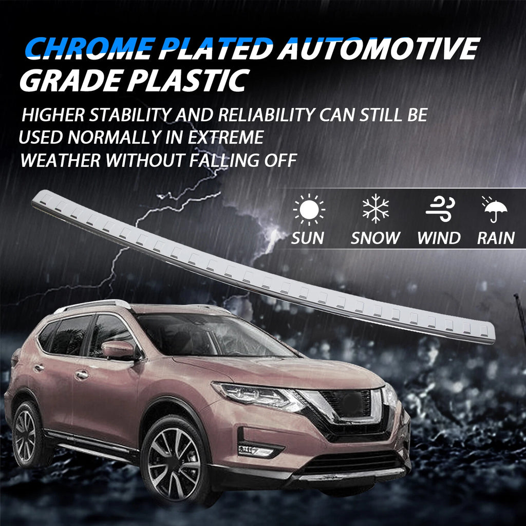 Chrome Rear Bumper Protector for Nissan Rogue (2014-2020)