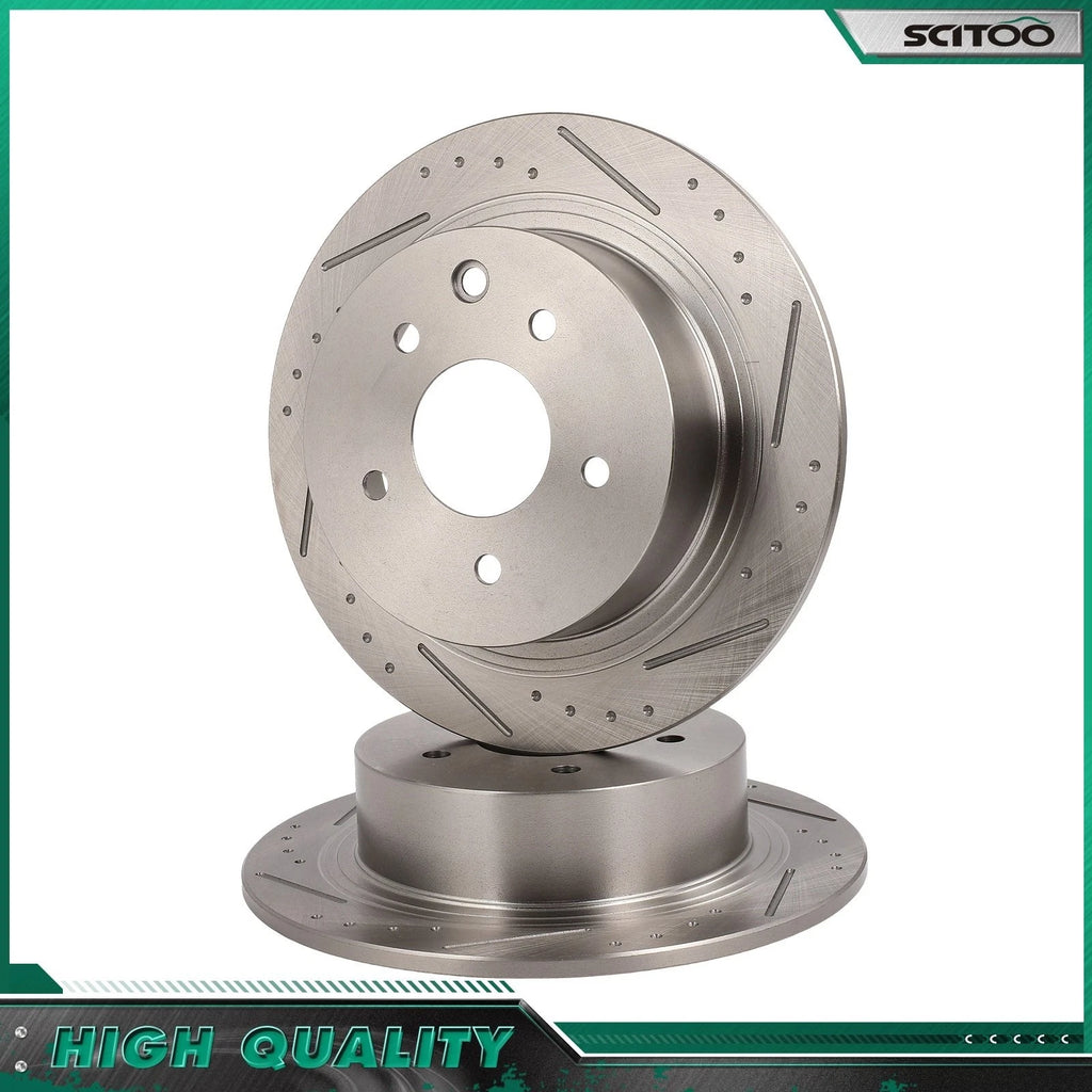 Drilled Slotted Brake Rotors for Nissan Maxima (2004–2008)