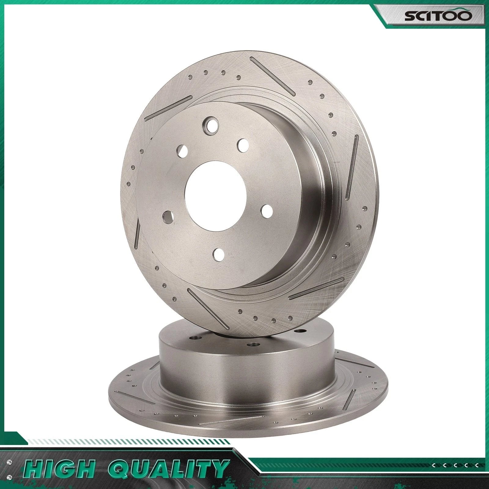 Drilled Slotted Brake Rotors for Nissan Maxima (2004–2008)