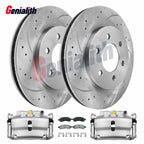 Front Drilled Rotors Calipers Brake Pads for Enclave Traverse Acadia (2007–2016)