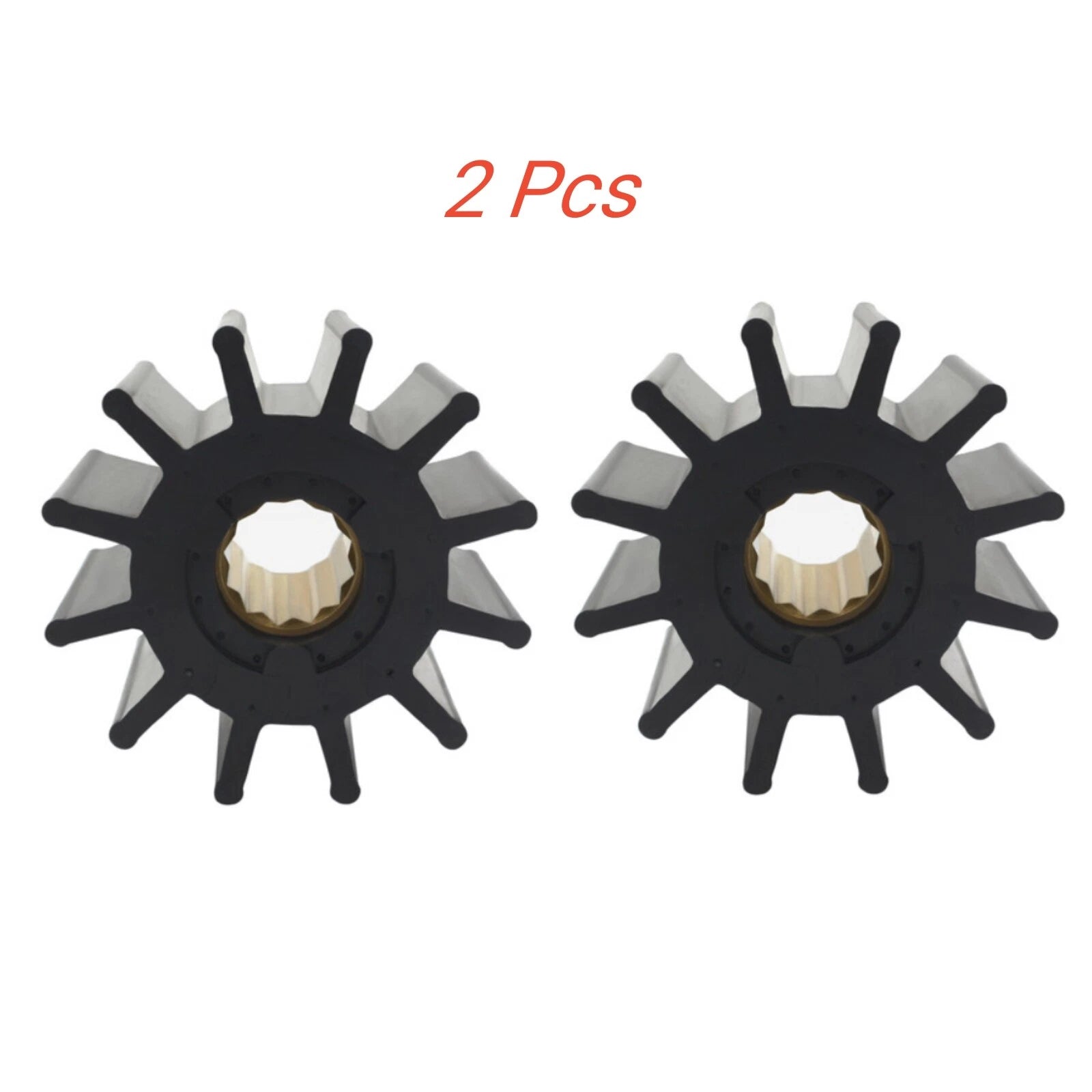 2X Neoprene Water Pump Impeller for Jabsco Johnson (17935-0001-P, 09-819B, 5196168)
