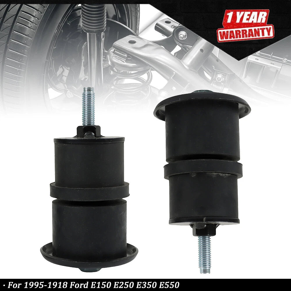Set of 2 Body Mount Bushings for Ford E150 E250 E350 E550 (1995–2018)