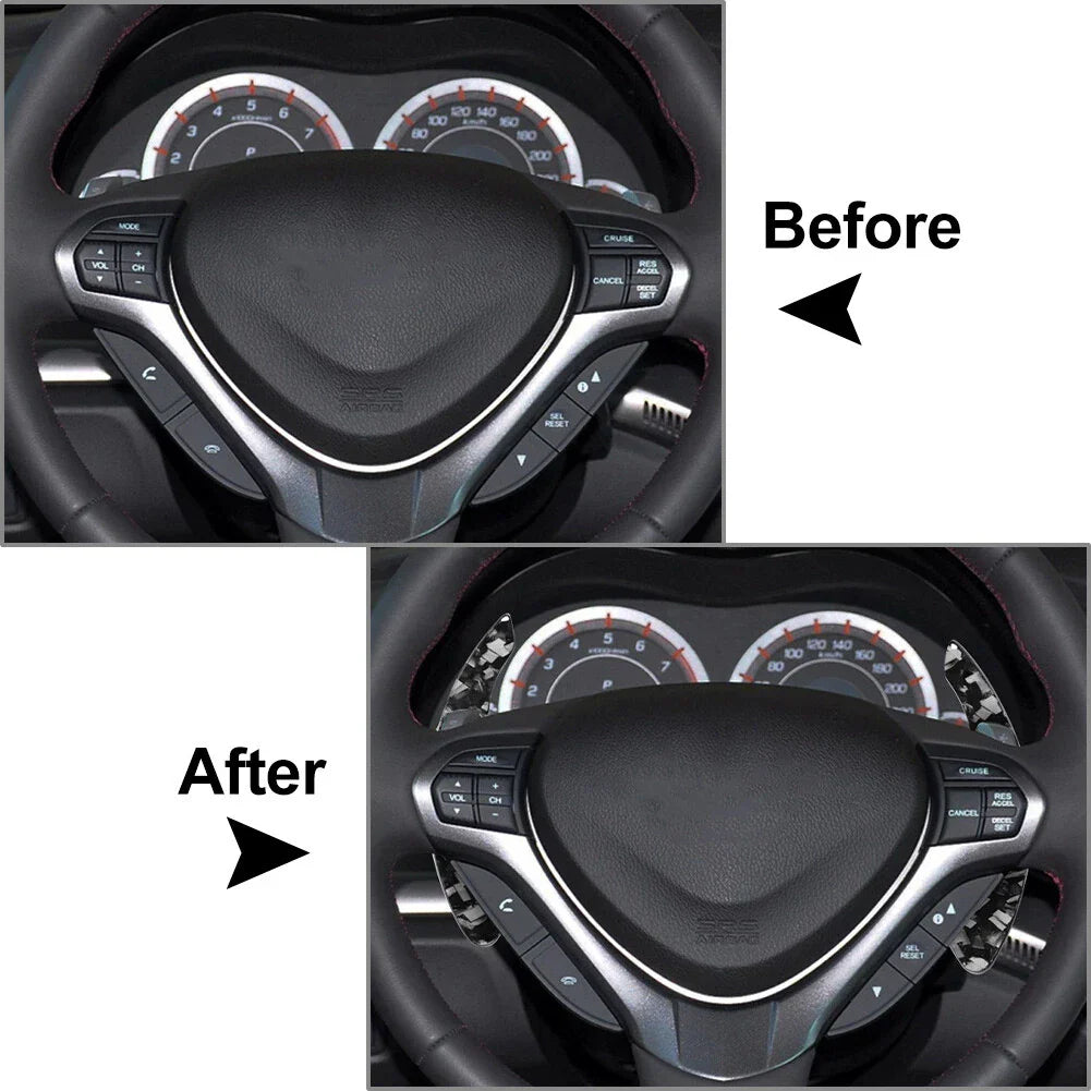 Steering Wheel Shifter Paddle Extensions for Honda Acura MDX ILX RDX TLX TSX (2014-2023)
