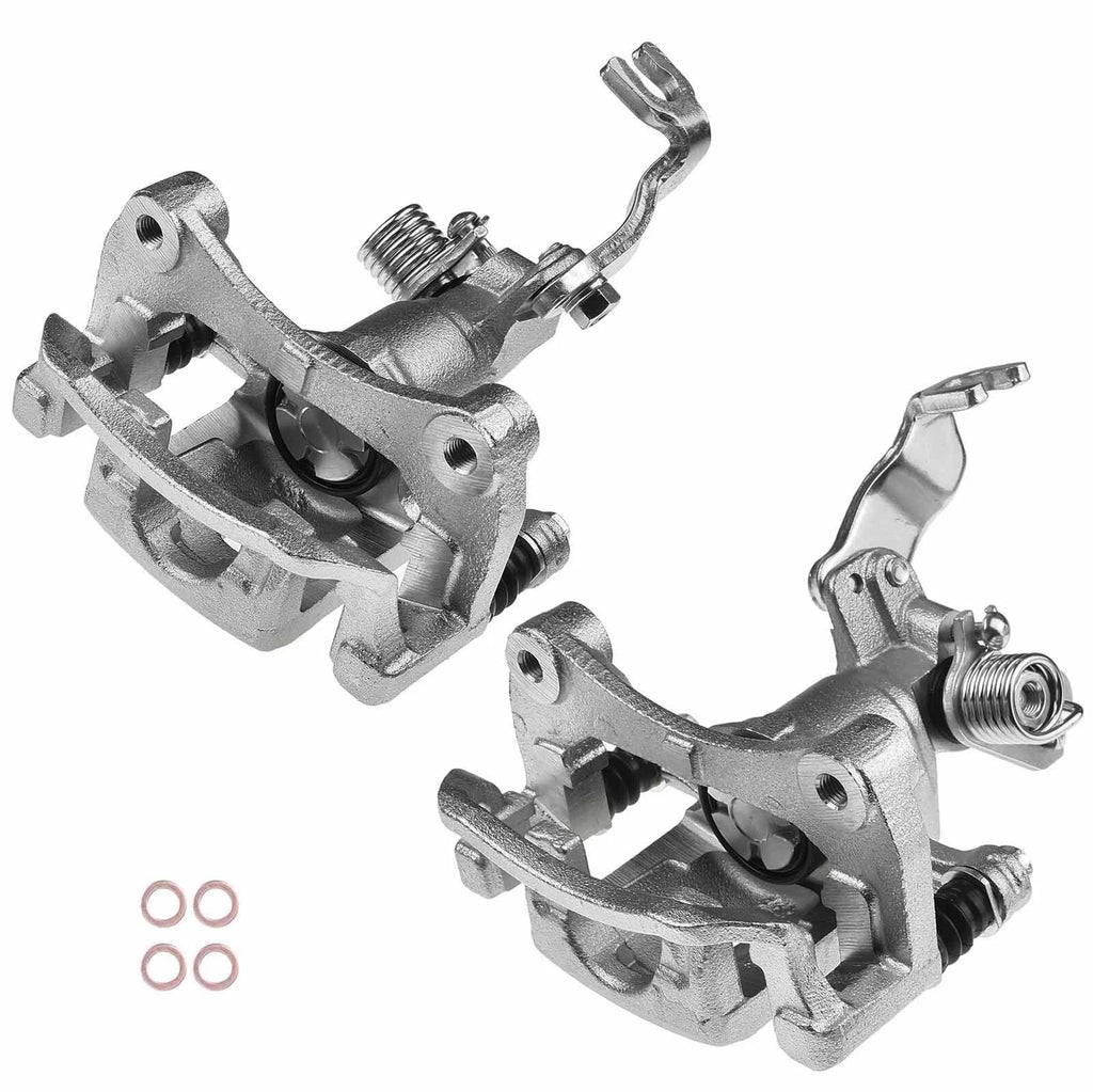 2X Rear Disc Brake Caliper w/ Bracket for Nissan Sentra (2007-2012)