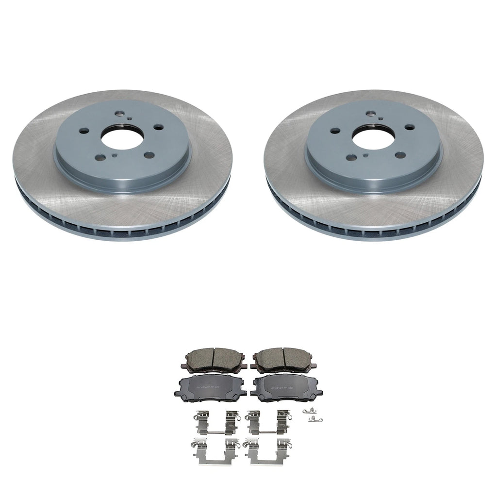 Brake Rotors & Akebono ProACT Pads Kit for Lexus RX 330 350 400h (2004–2008)