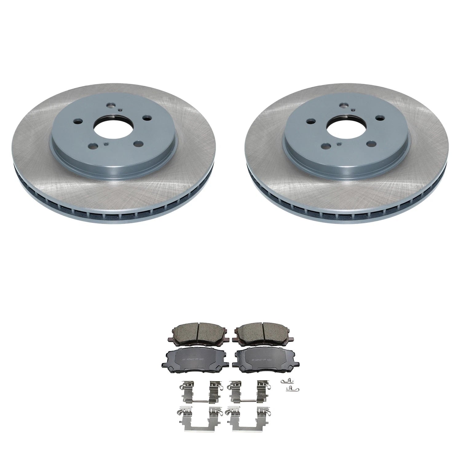 Brake Rotors & Akebono ProACT Pads Kit for Lexus RX 330 350 400h (2004–2008)