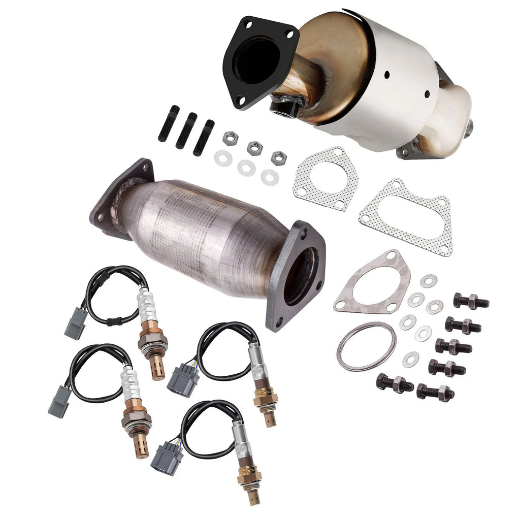 Catalytic Converter & O2 Sensor Set for Honda Accord EX LX 3.0L 2003-200716450