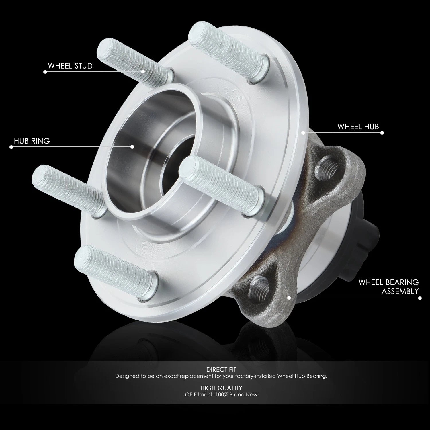 Wheel Bearing & Hub for Ford Fusion Lincoln MKZ (2014–2020)