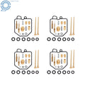 Set of 4 Carb Repair Kits for Honda CB900F CB900C (1980–1982)