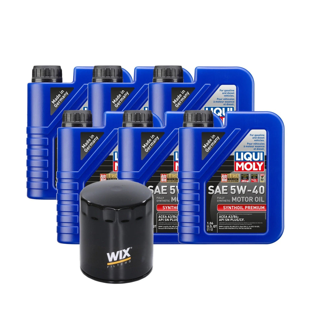 6L Liqui Moly Synthoil Premium SAE 5W-40 Oil Change Kit for Audi AHA/ATQ (2000–2005)