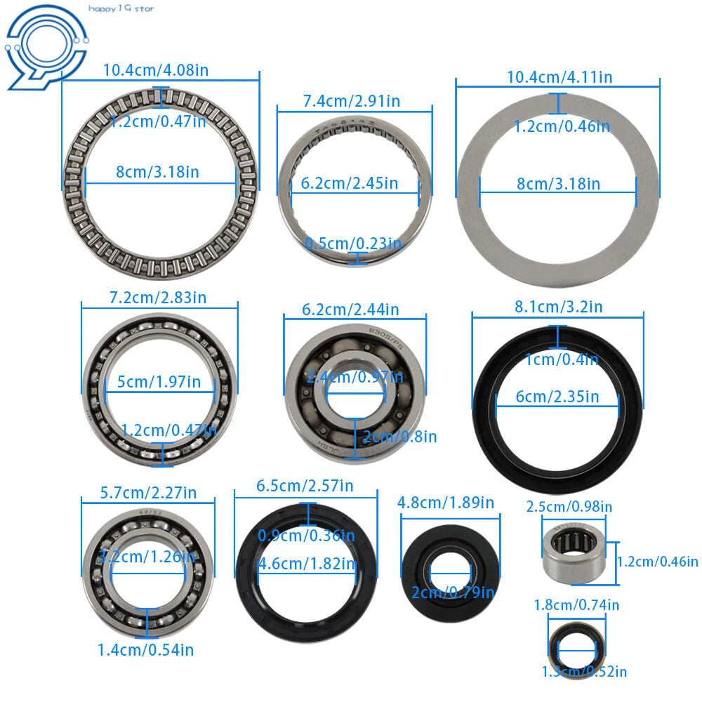 Front Differential Bearing Seals Kit for Kawasaki Brute Force 750 (2005-2021)