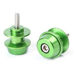 6mm Swingarm Spools for Suzuki GSXR750 GSXR600 (1992-2019) - Green