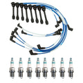 NGK 5mm Wire Set & Denso Iridium Spark Plug Kit for Lexus LS400 SC400 (1990–2000)