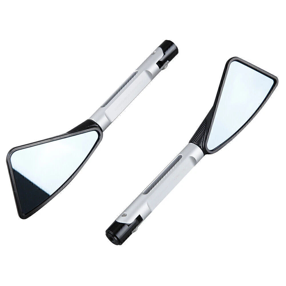 CNC Rear View Side Mirrors for Yamaha R6 (1999–2003) & R1 (2000–2001) Silver