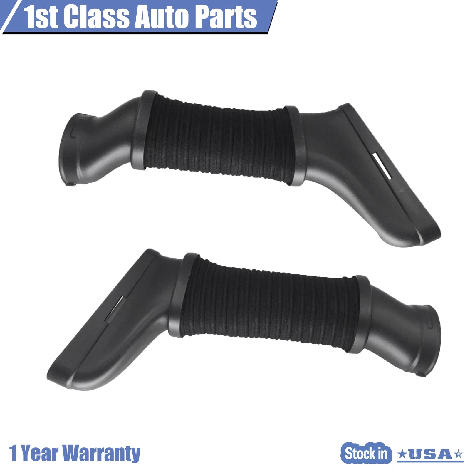 Pair of Air Cleaner Intake Duct Hoses for Benz E550 CLS550 E63 AMG (2012–2017)