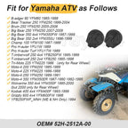 2 Front Rear Wheel Caps for Yamaha YFM200 YFM225 YFM250 YFM350ER (1985–1995)