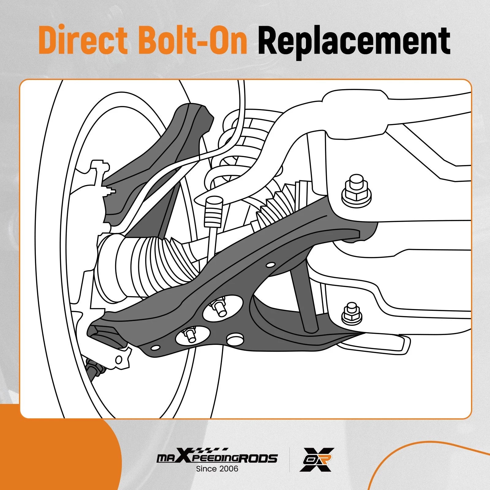 Front Left Lower Control Arm Assembly for Acura TL (2004-2008)
