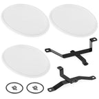 White Number Plate Kit for Honda Z50R (1979–1987) 64113-116-690ZD 64113-116-690ZB