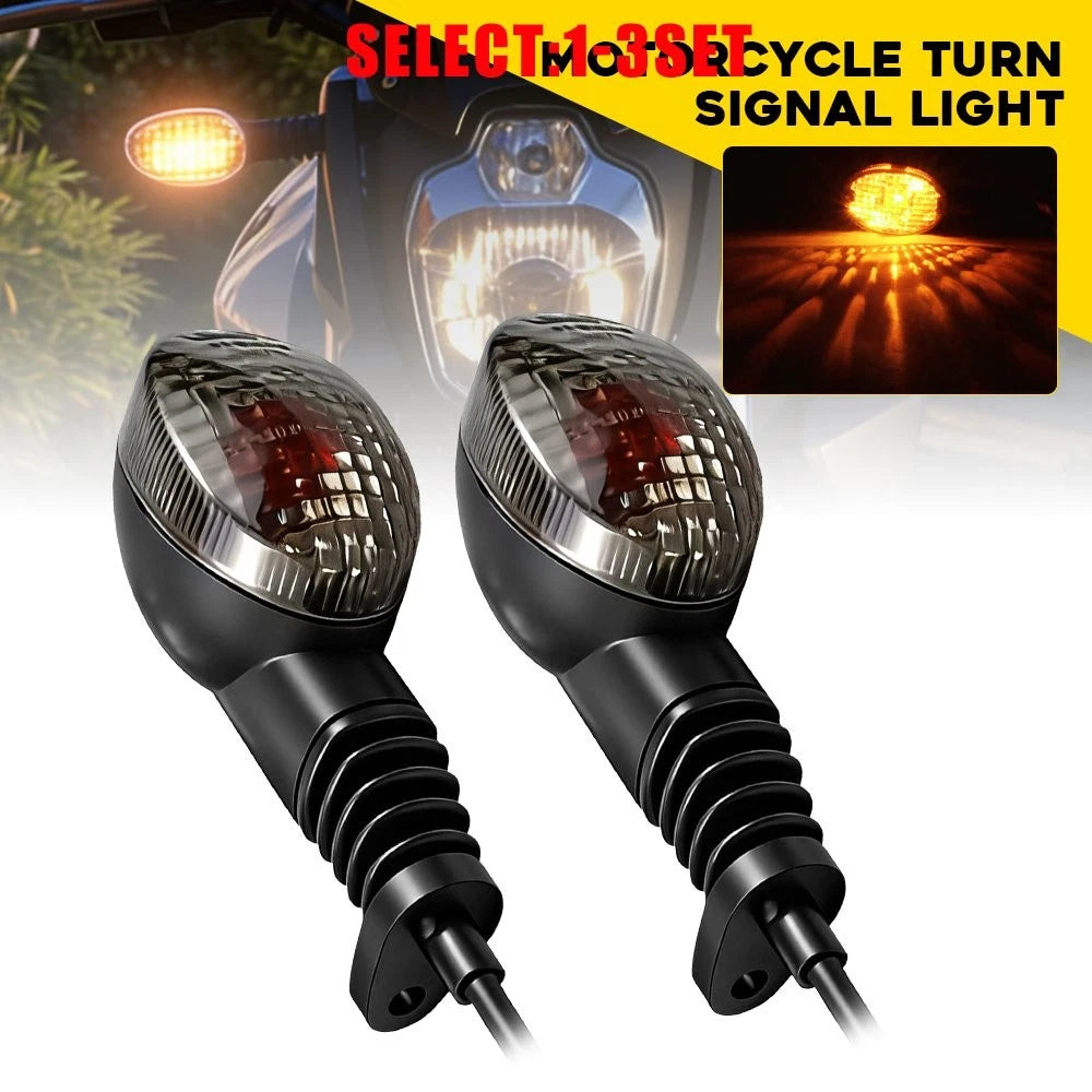 Smoke Lens Turn Signal Indicator Blinker Light for Kawasaki Ninja 250R (2008–2012)