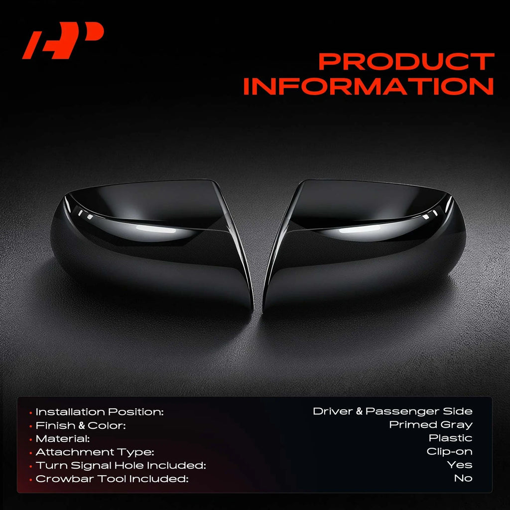 Mirror Cover Caps for Mercedes-Benz C250 C400 C43 AMG E450 E550 (2012–2021)