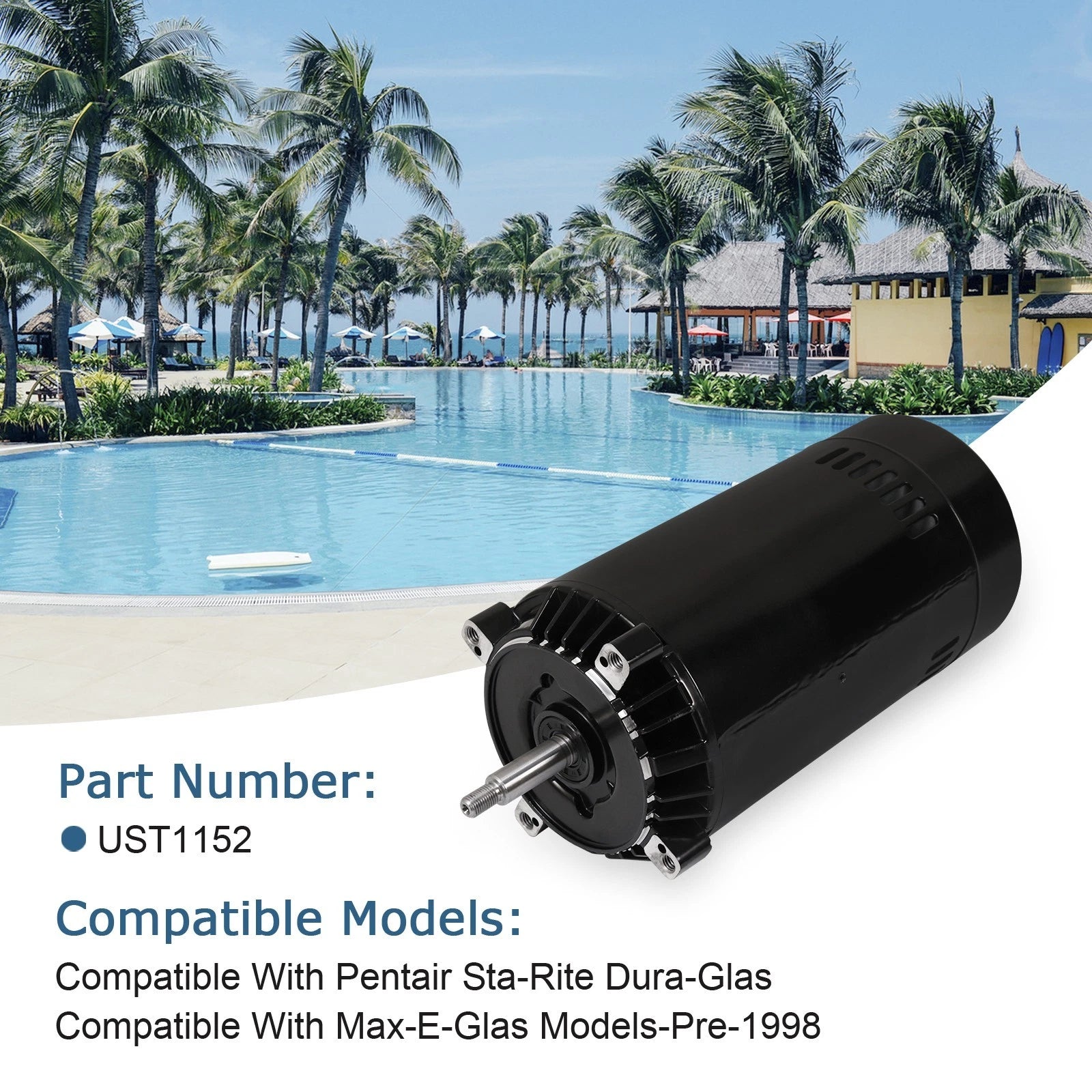 1.5 HP Swimming Pool Pump Motor for Smith Century Hayward